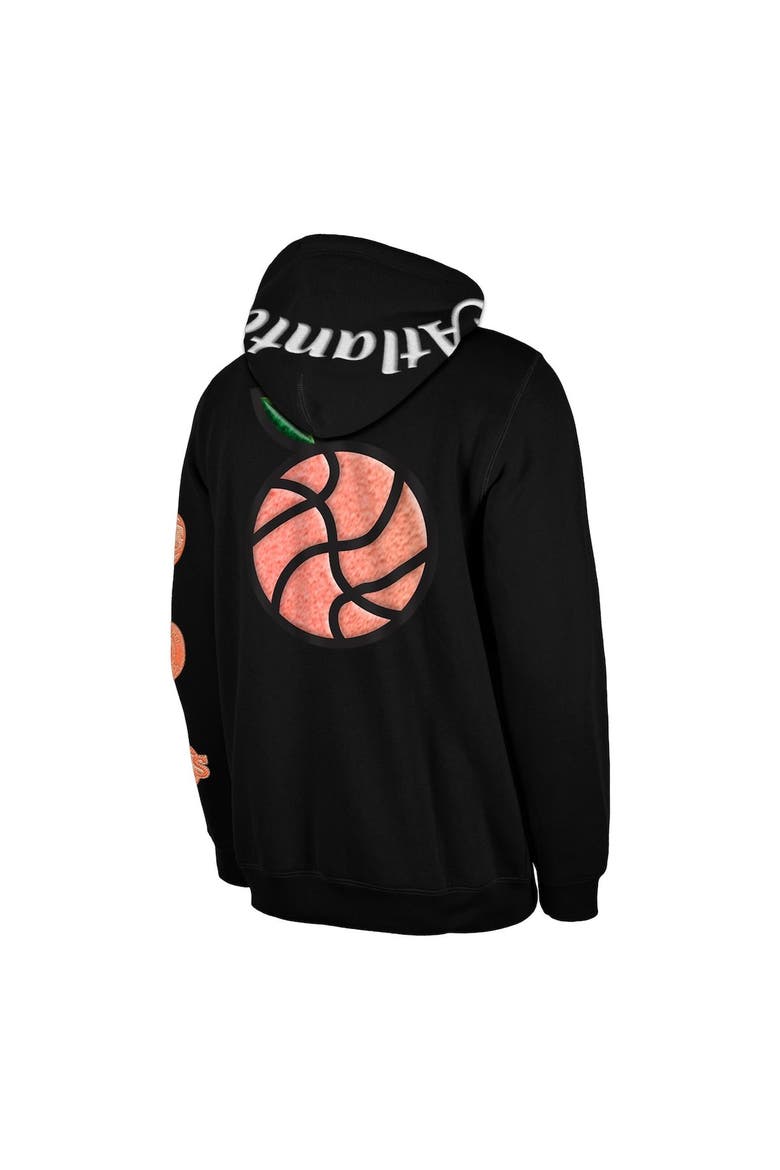 Men's New Era Black Atlanta Hawks 2022/23 City Edition Elite Pack Pullover Hoodie, Alternate, color, Black