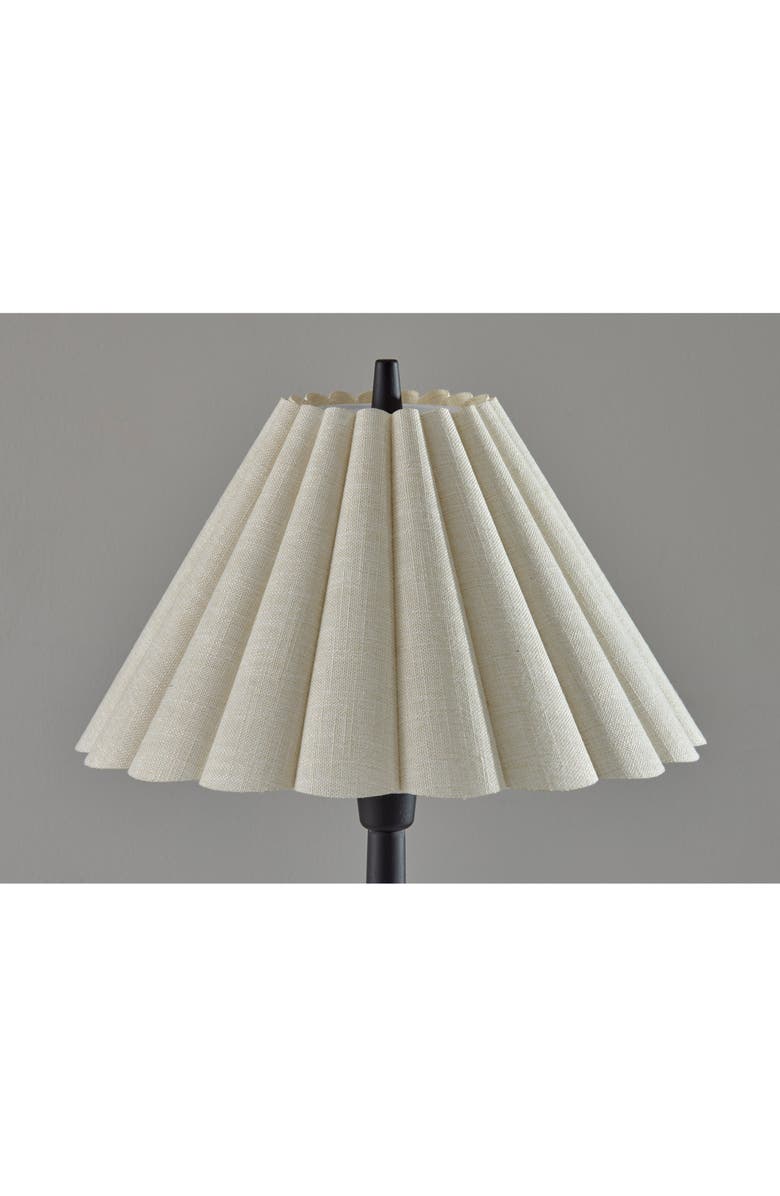 ADESSO LIGHTING Scallop Table Lamp, Alternate, color, Black