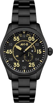 AVI-8 Spitfire Type 300 Eclipse Automatic Bracelet Watch, 42mm
