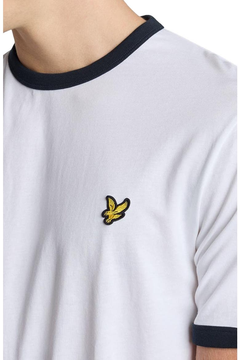Ringer T-shirt, Alternate, color, White/ Dark Navy