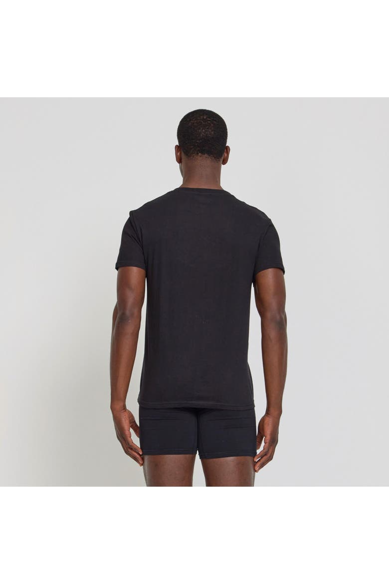 Mens Undershirts 4 Pack Lightweight Mens Undershirt, 100% Cotton Black, Alternate, color, Black