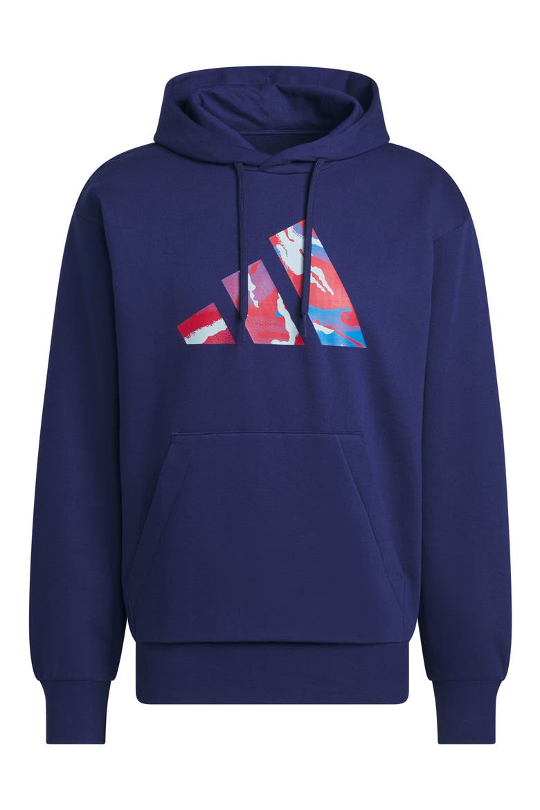 Camo Graphic Hoodie, Alternate, color, DARK BLUE