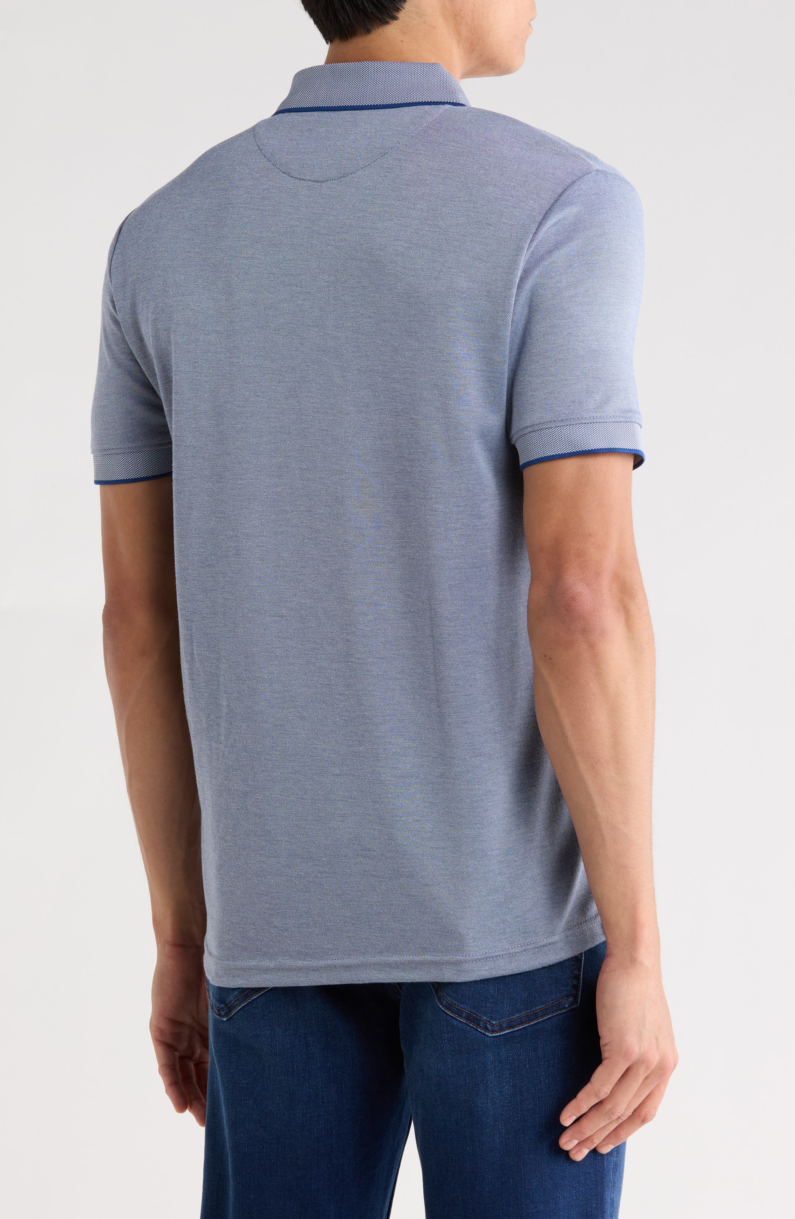 Tipped Quarter Zip Polo - image 2