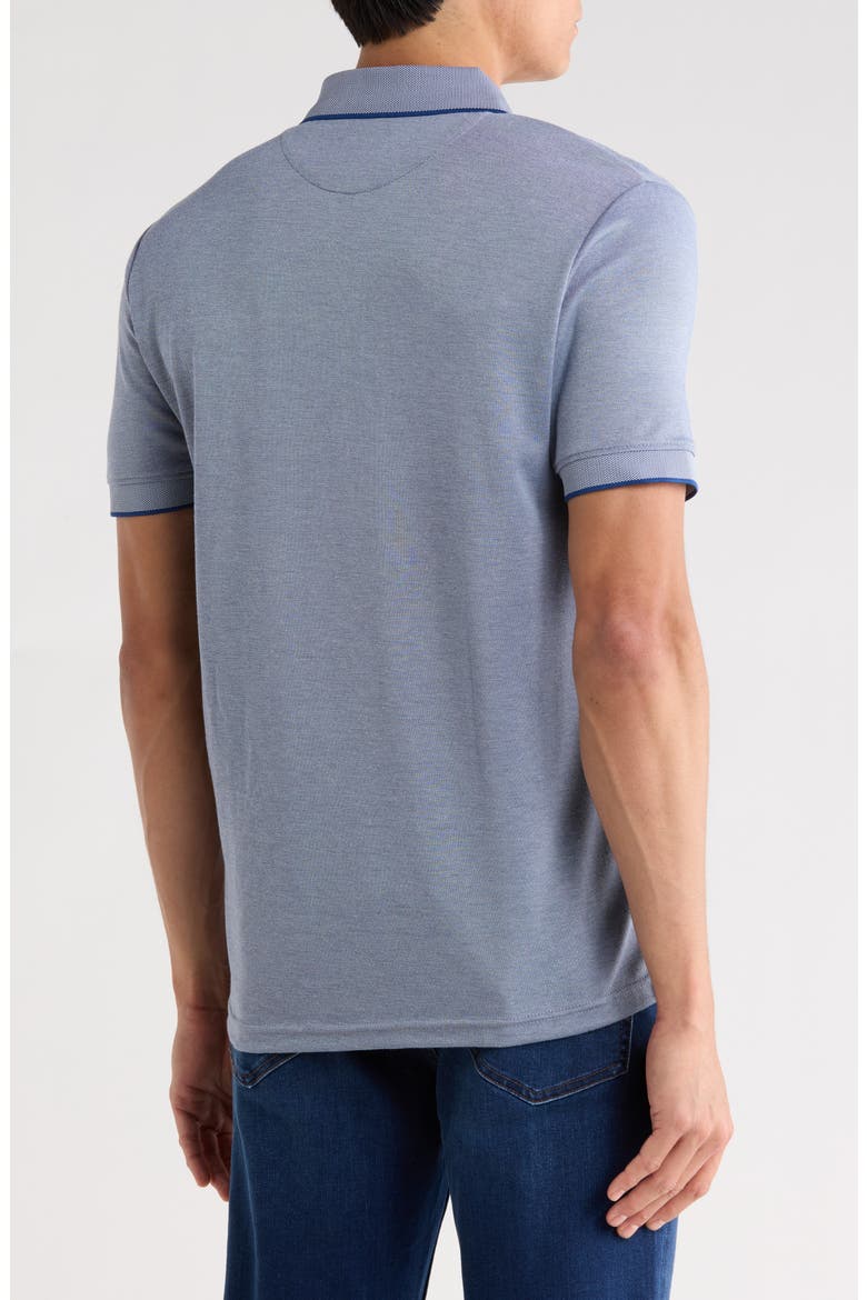 Tipped Quarter Zip Polo, Alternate, color, NAVY