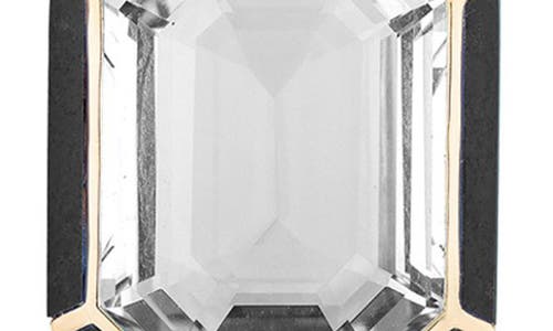 Goshwara Melange Emerald Cut Pendant Necklace In Gold