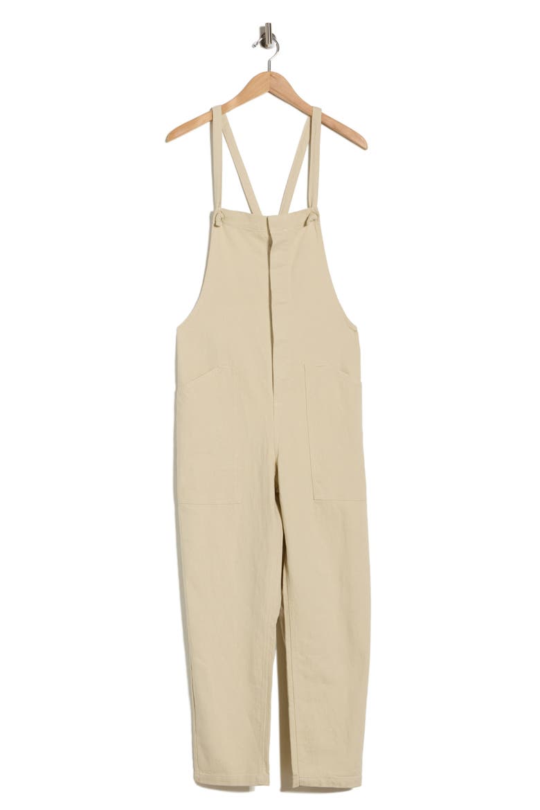 Ruby Cotton Overalls, Alternate, color, CREME