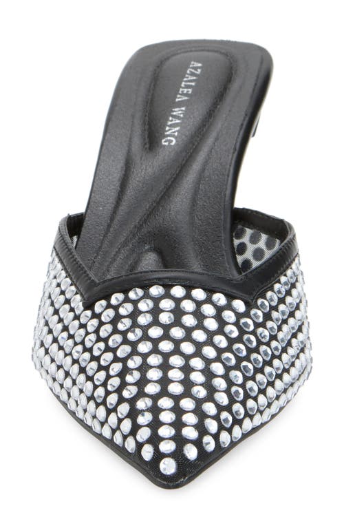 Azalea Wang Reanna Pointed Toe Mule In Silver