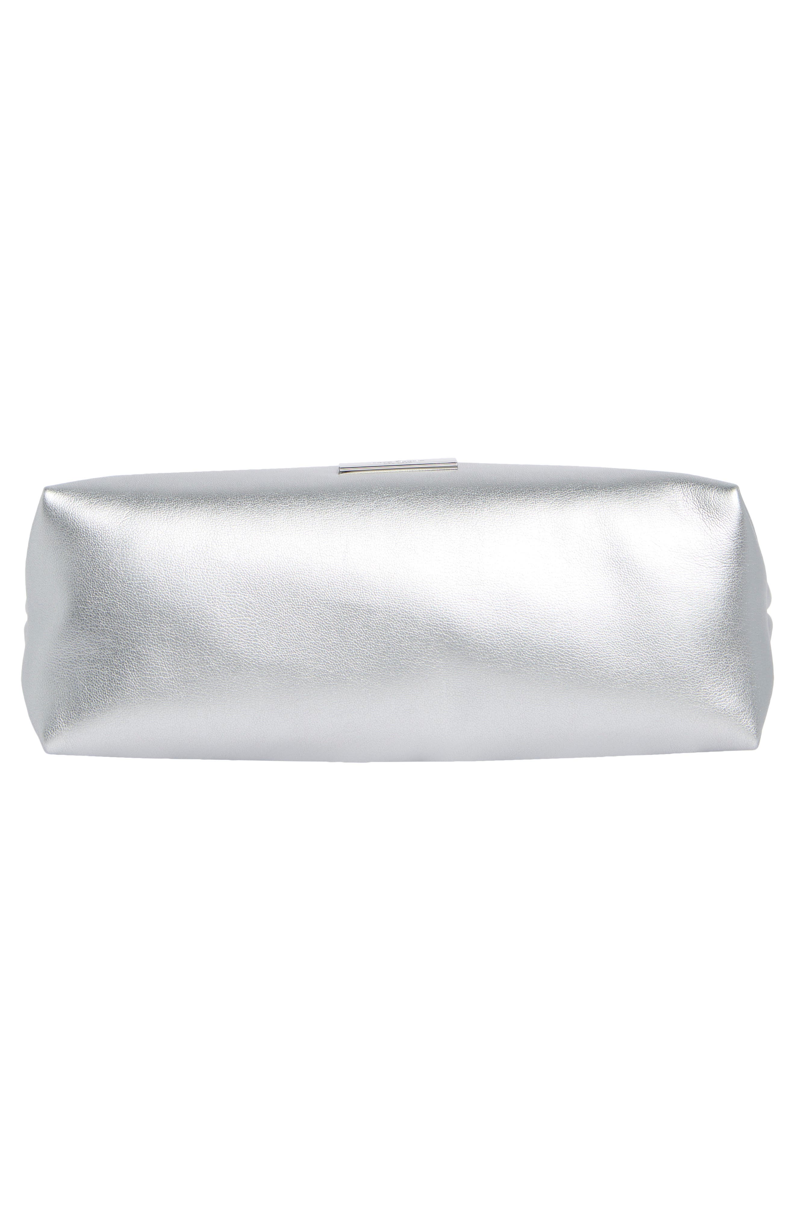 Kate Spade New York anya metallic shoulder bag, Alternate, color, Silver