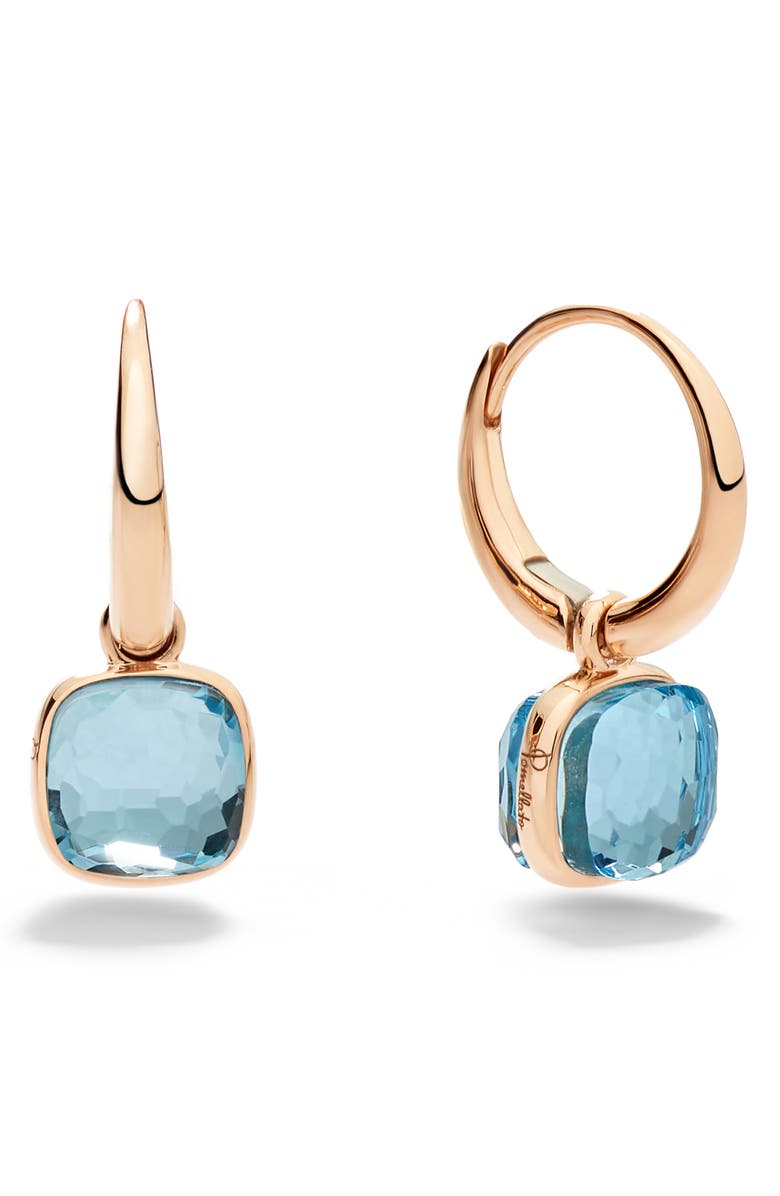 Pomellato Nudo Sky Blue Topaz Drop Earrings, Alternate, color,