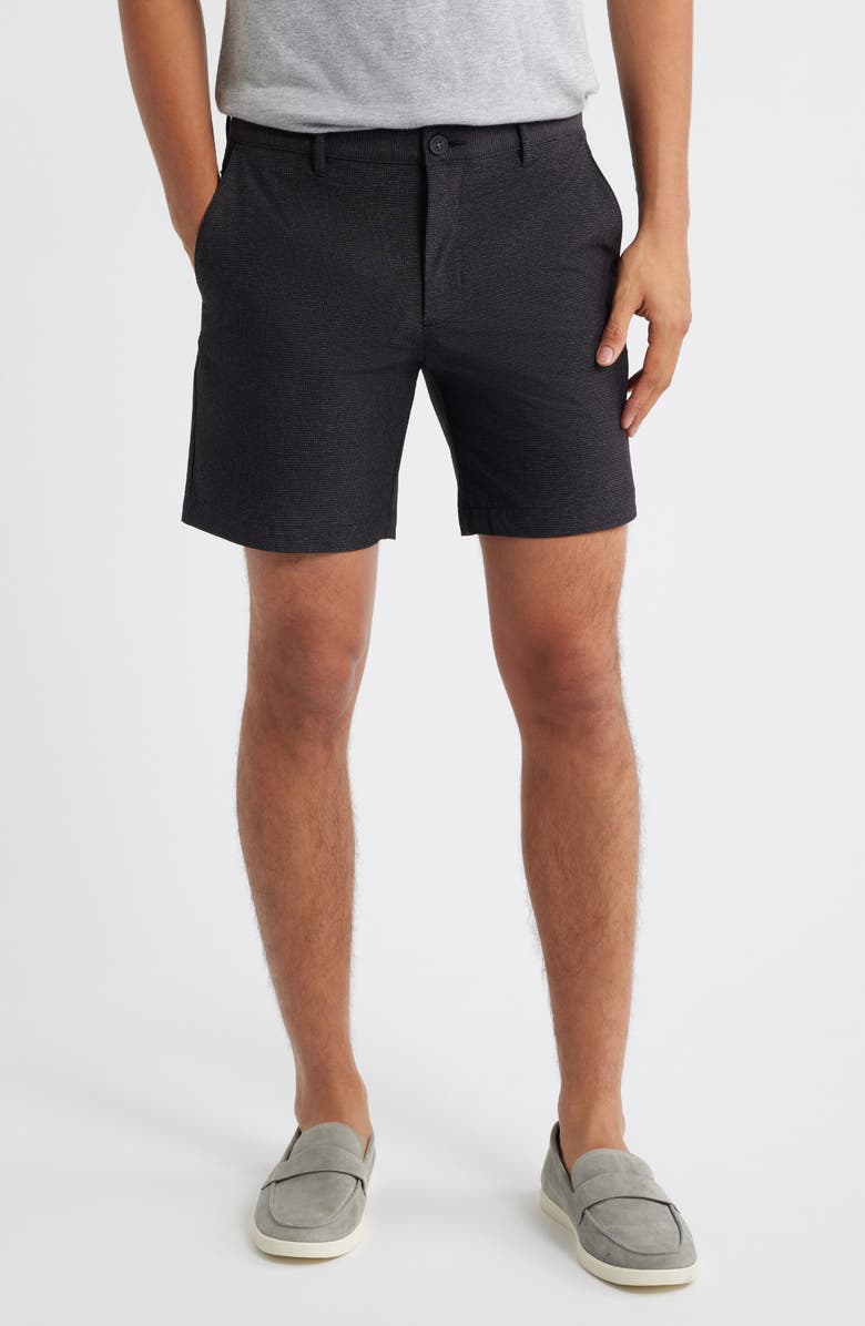 Tommy Bahama Chip Shot IslandZone<sup>®</sup> Stretch Nylon Blend Ripstop Shorts, Main, color, Black