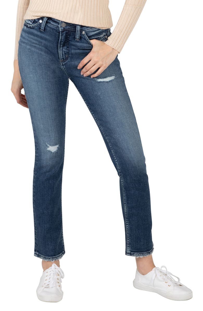 Silver Jeans Co. Avery Straight Leg Jeans, Main, color,