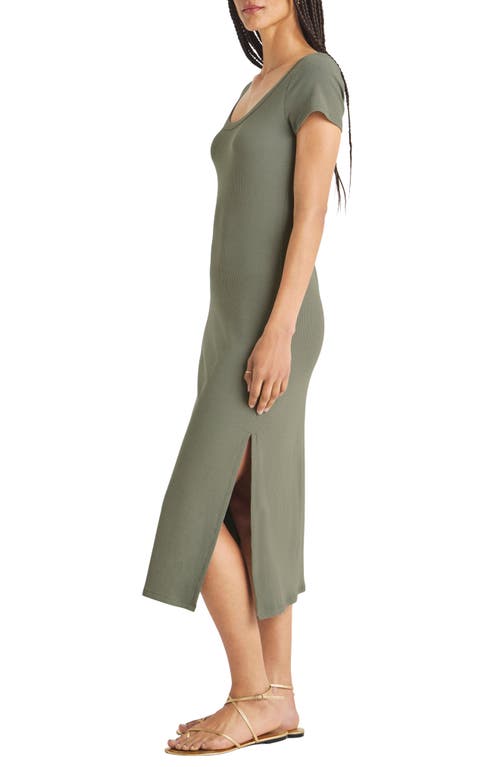 Splendid Iva Rib Midi Dress In Soft Vob