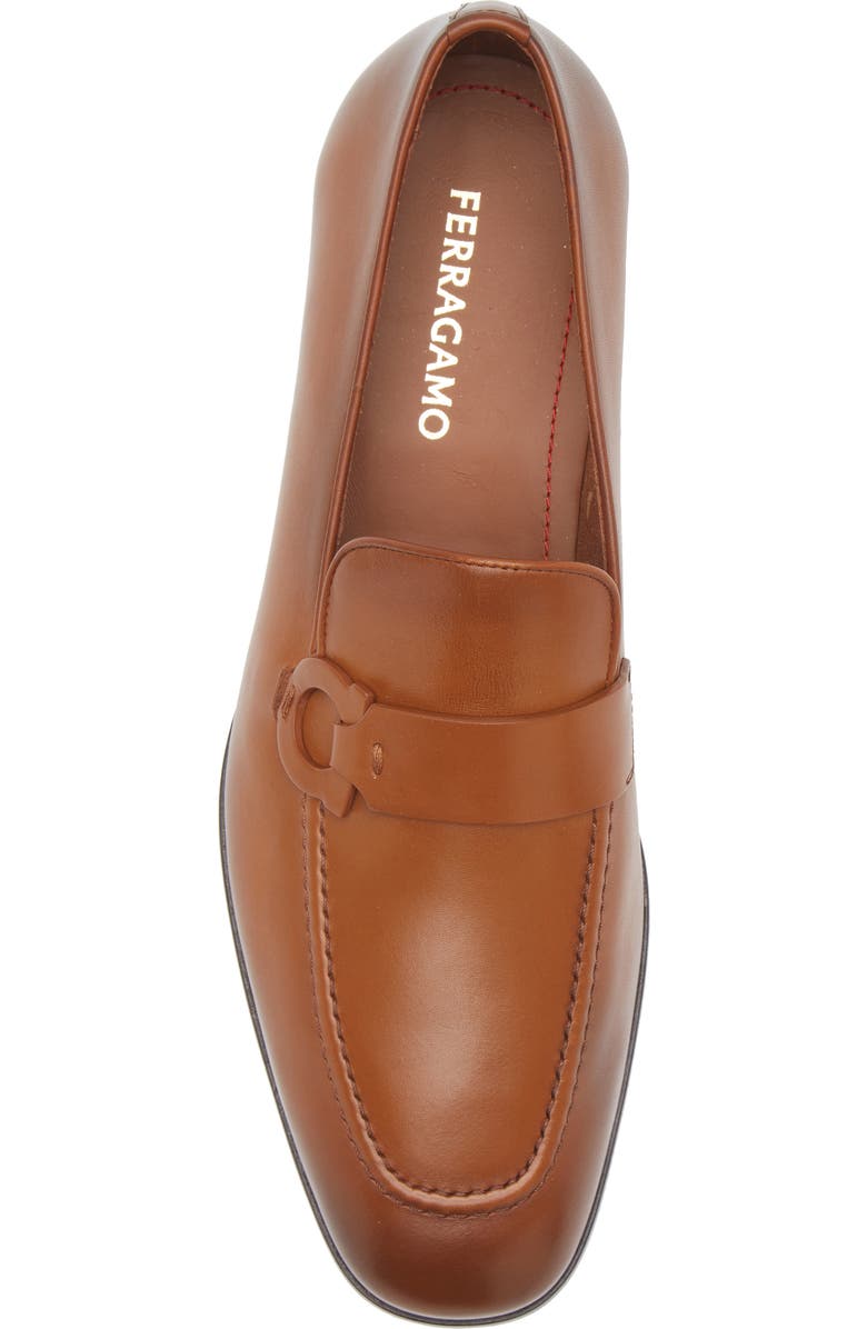 FERRAGAMO Bonny Apron Toe Loafer, Alternate, color, Naturale