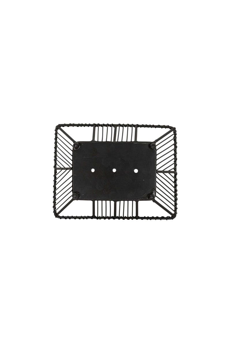 Wire Soap Dish Black Metal, Alternate, color, Black