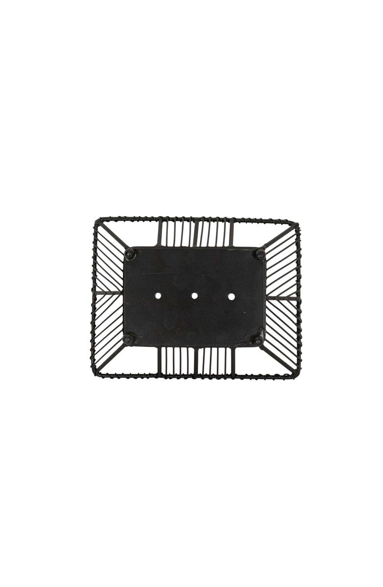 Foreside Home and Garden Wire Soap Dish Black Metal, Alternate, color, Black