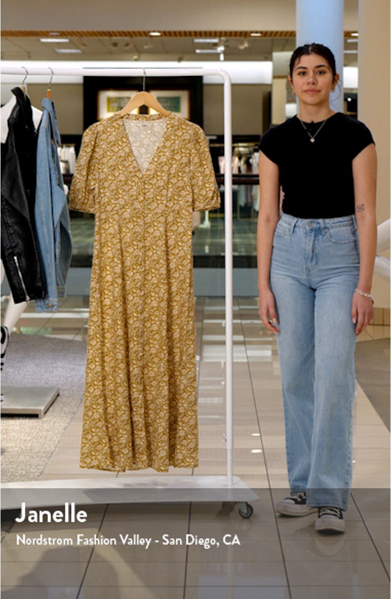 Havana Floral Linen Blend Maxi Dress