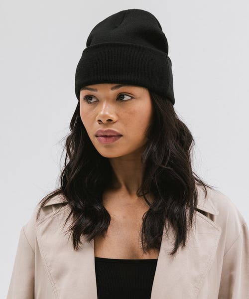 Gigi Pip Shay Soft Knit Beanie In Black
