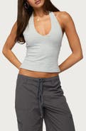 EDIKTED Bennet V-Neck Halter Top