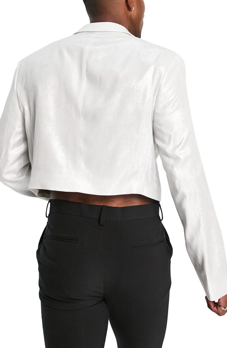 ASOS DESIGN Super Crop Blazer, Alternate, color,