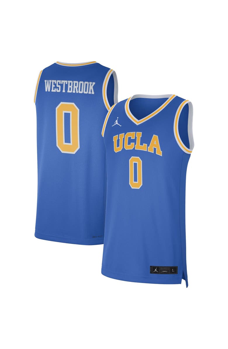 Jordan Brand Men's Jordan Brand Russell Westbrook Blue UCLA Bruins Limited Basketball Jersey, Main, color, 