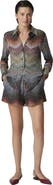 Missoni Mixed Viscose Lamé Shorts With Sequins