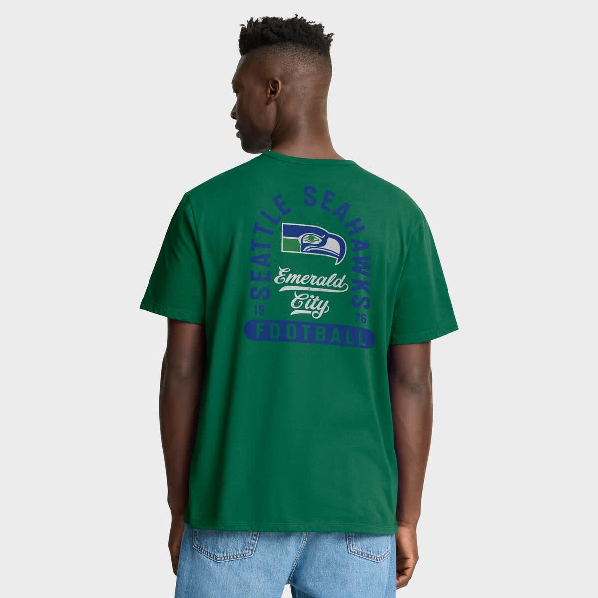 Men's Fanatics Kelly Green Seattle Seahawks Fluid Motion Legacy T-Shirt - image 2