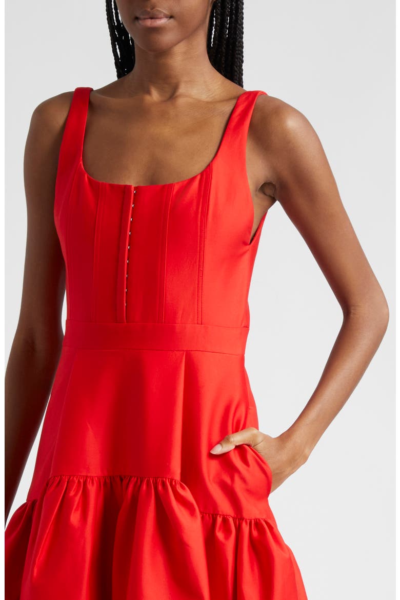 Diana High-Low Midi Dress, Alternate, color, BRIGHT RUBY
