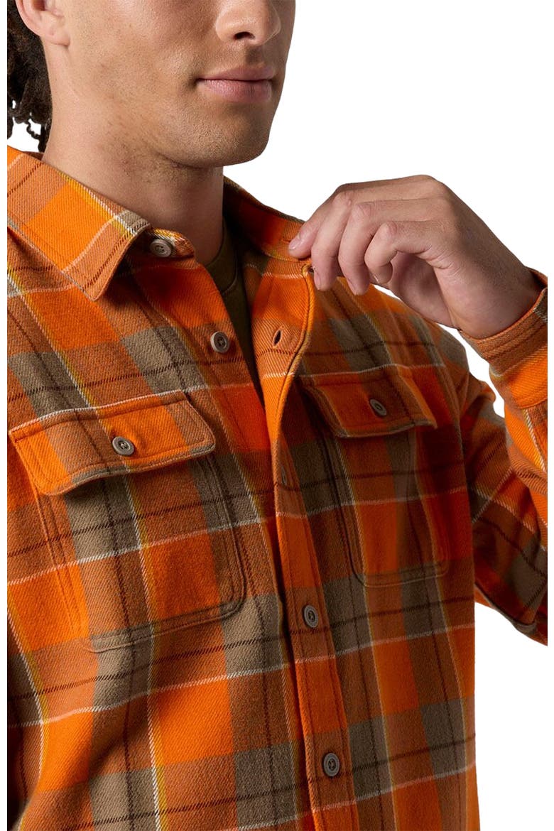 Venture Midweight Flannel Shirt - Men's, Alternate, color, Boundary Orange Drifter Plaid