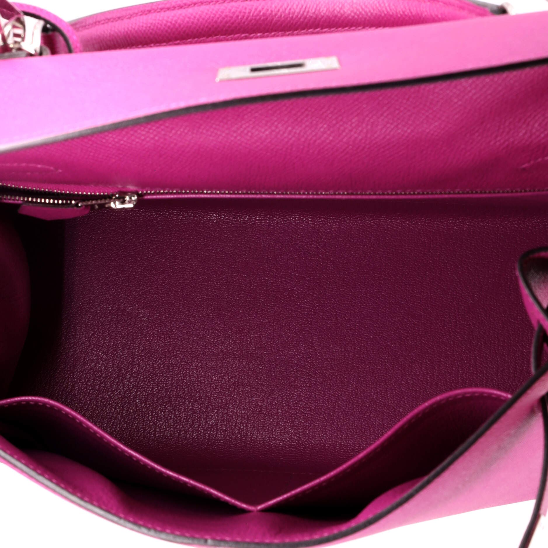 Kelly Handbag Pink Epsom with Palladium Hardware 28, Alternate, color, Pink