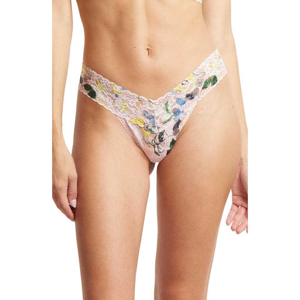 Hanky Panky Print Low Rise Thong In Neutral