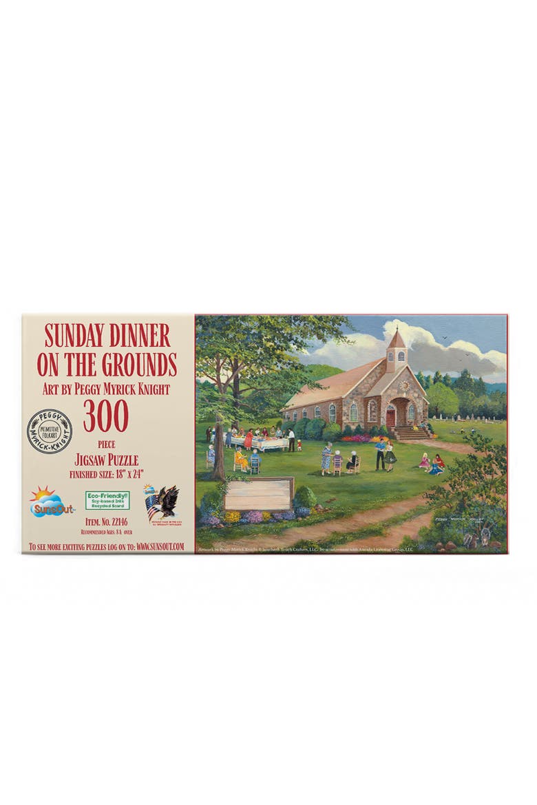 Sunday Dinner on the Grounds 300 piece Jigsaw Puzzle for Adults, Alternate, color, Multicolor
