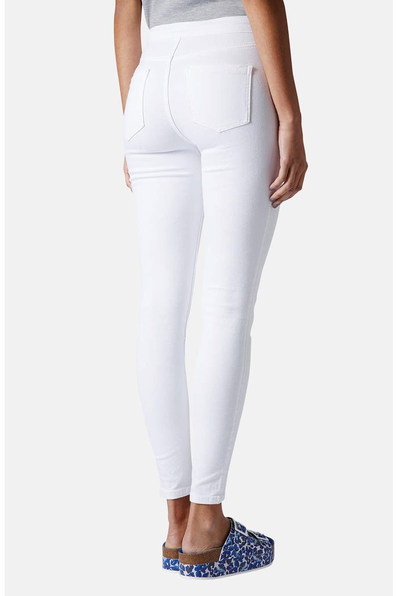 Moto 'Joni' High Rise Skinny Jeans, Alternate, color, WHITE