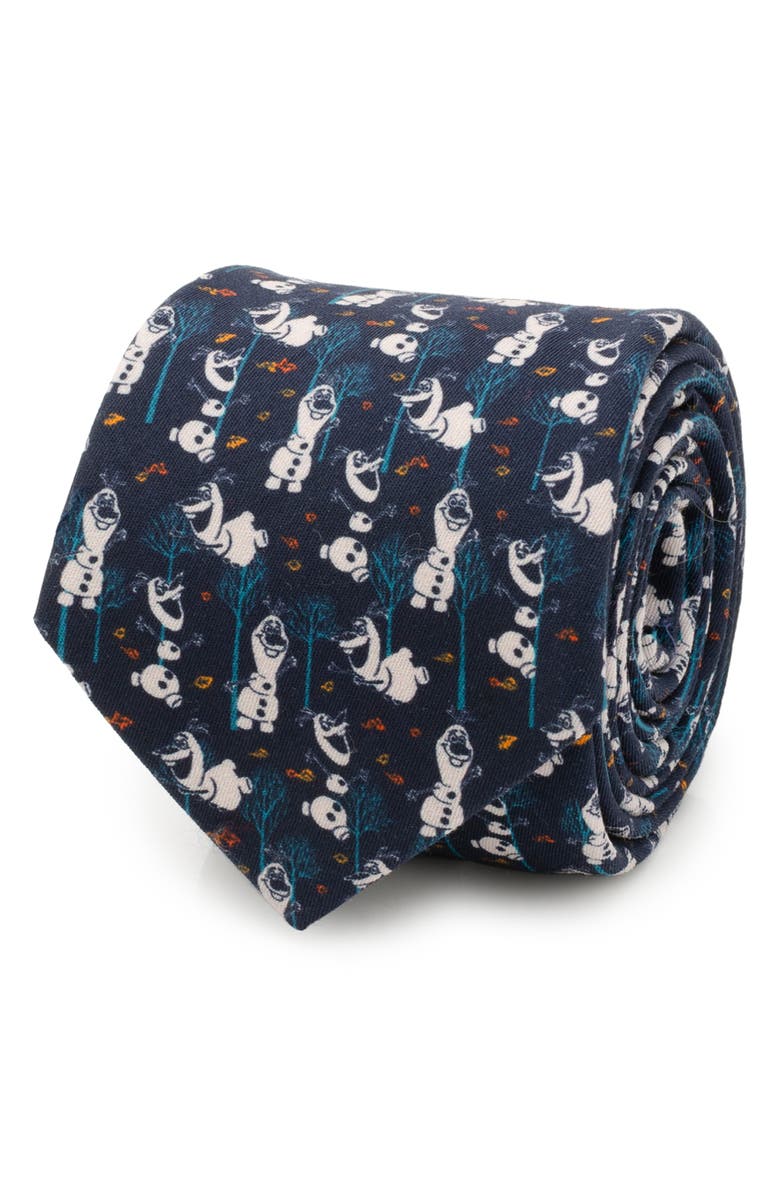 Cufflinks, Inc. Olaf Cotton Tie, Alternate, color, Navy