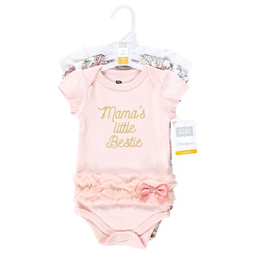 Hudson Baby Cotton Bodysuits 3-pack