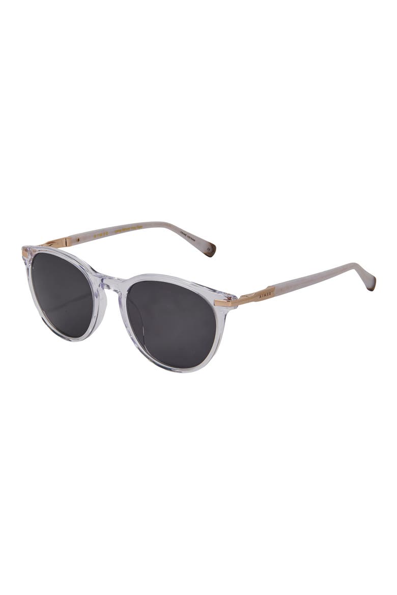 Bondi 52mm Gradient Cat Eye Sunglasses, Alternate, color, CRYSTAL