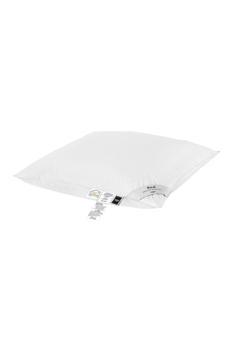 Royal Siberian white goose down pillow, Main, color, White