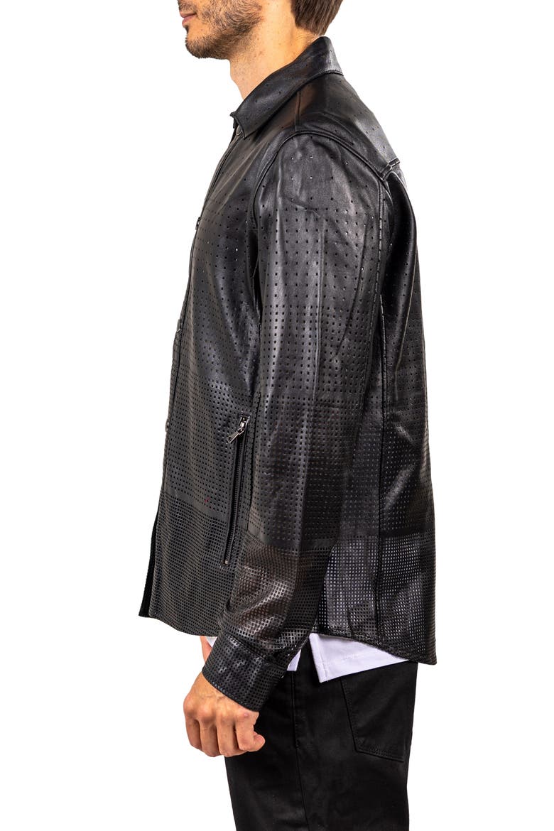 Ascension Leather Jacket, Alternate, color, BLACK