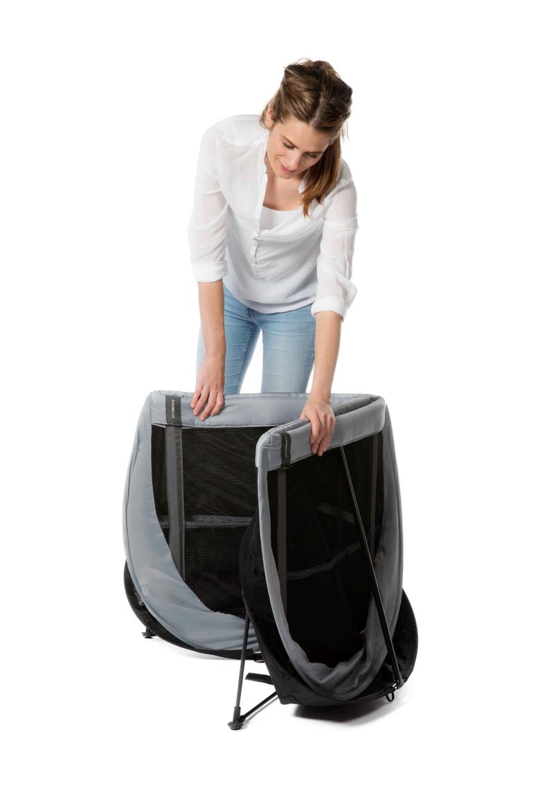 Instant Travel Cot Playard, Alternate, color, GREY
