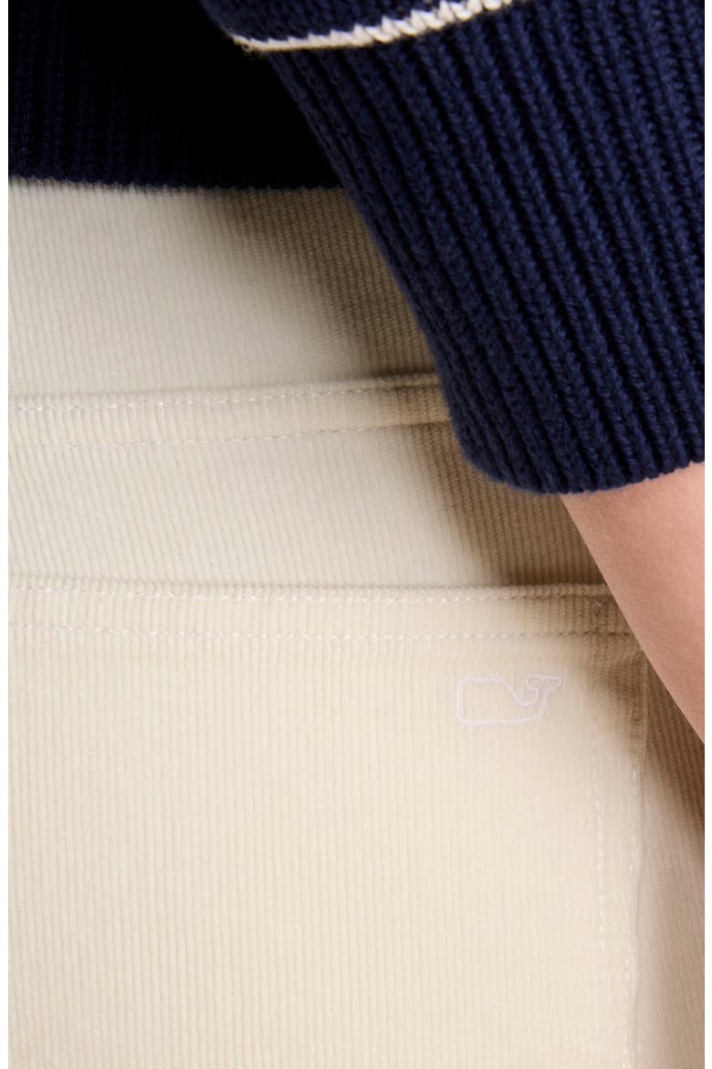 Corduroy Ankle Straight Leg Pants, Alternate, color, MARSHMALLOW