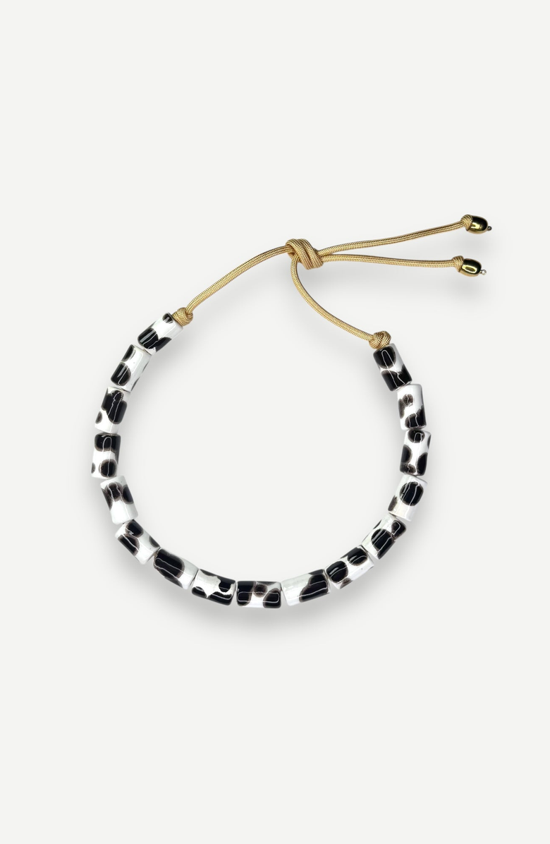 Her New Tribe Bead Four Candy Necklace, Main, color, Tort