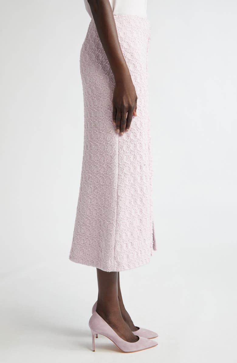 ST. JOHN Honeycomb Tweed Midi Skirt, Alternate, color, Primrose