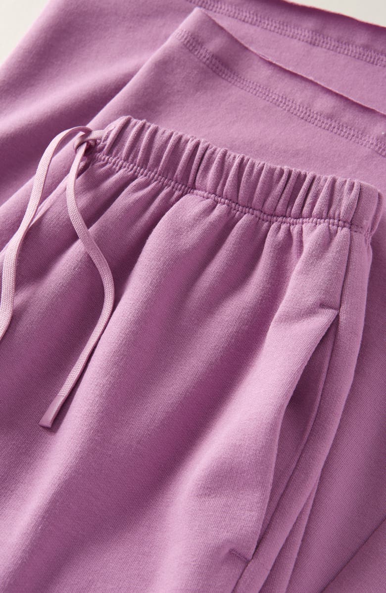 Zella Girl Kids' Step Up Wide Leg Fleece Pants, Alternate, color, Purple Canyon