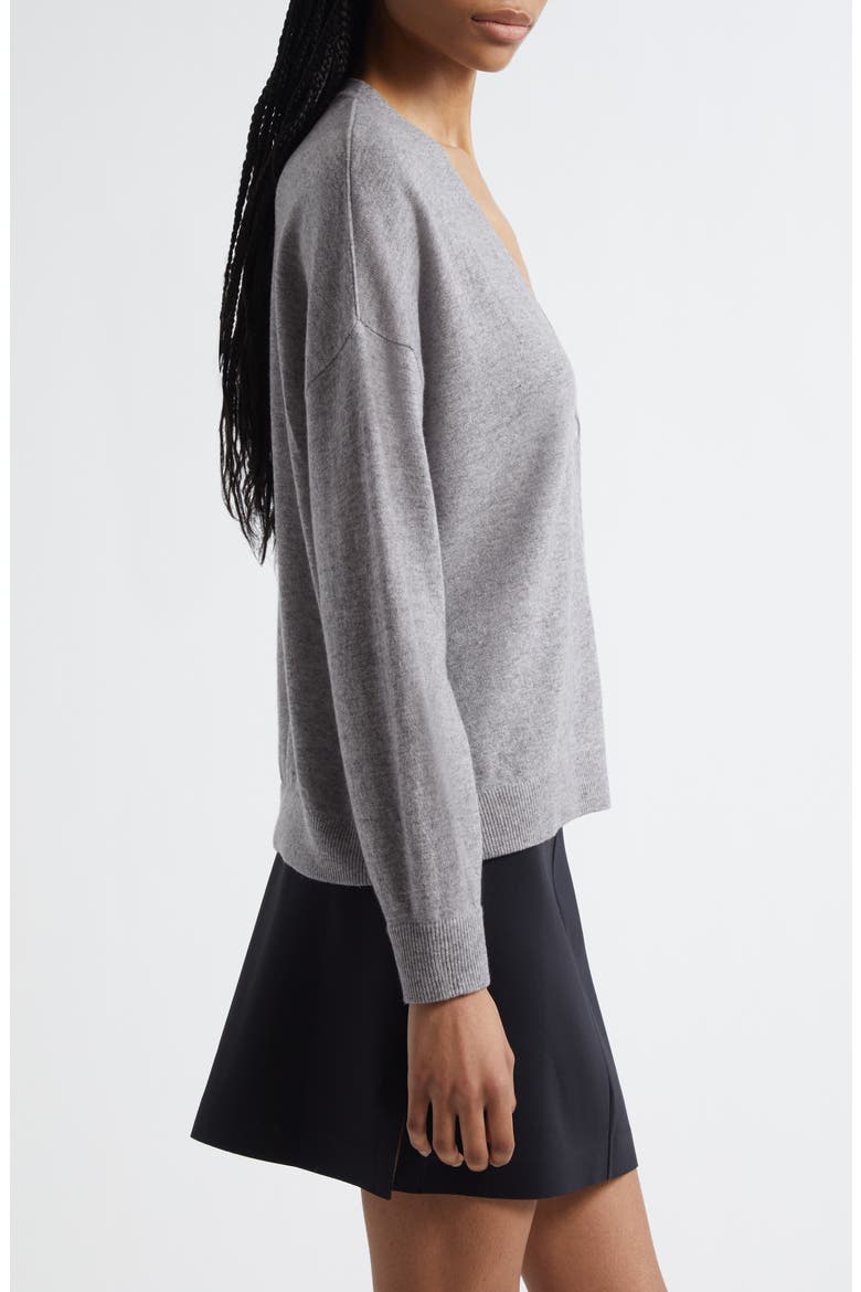 Magda Wool & Cashmere Cardigan, Alternate, color, LIGHT GREY