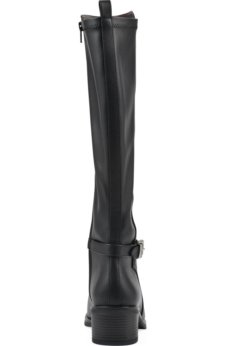 White Mountain Footwear Custard Tall Boot, Alternate, color, Black Smooth