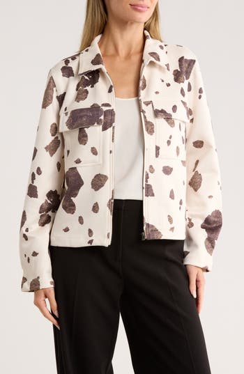 Dr2 By Daniel Rainn Faux Suede Jacket In White