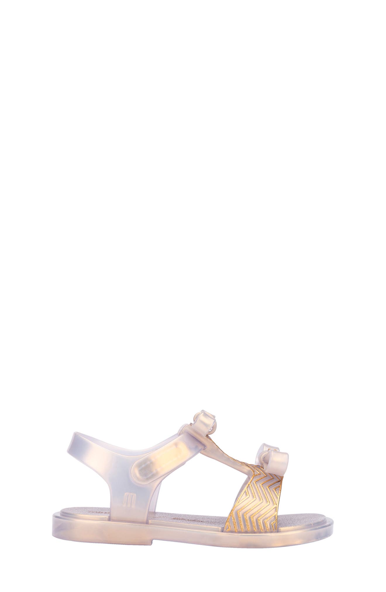 Mini Melissa x Barbie Kids' Dream Sandal, Alternate, color, Pearl Gold