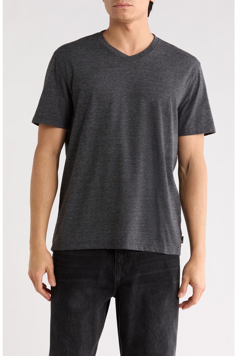 Bryce V-Neck T-Shirt, Main, color, HEATHER CHARCOAL