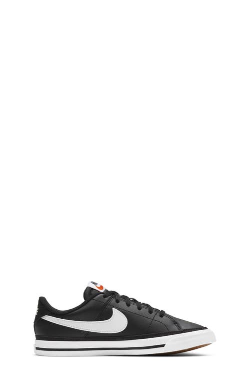 Nike Kids' Court Legacy Sneaker In Black/white/light Brown