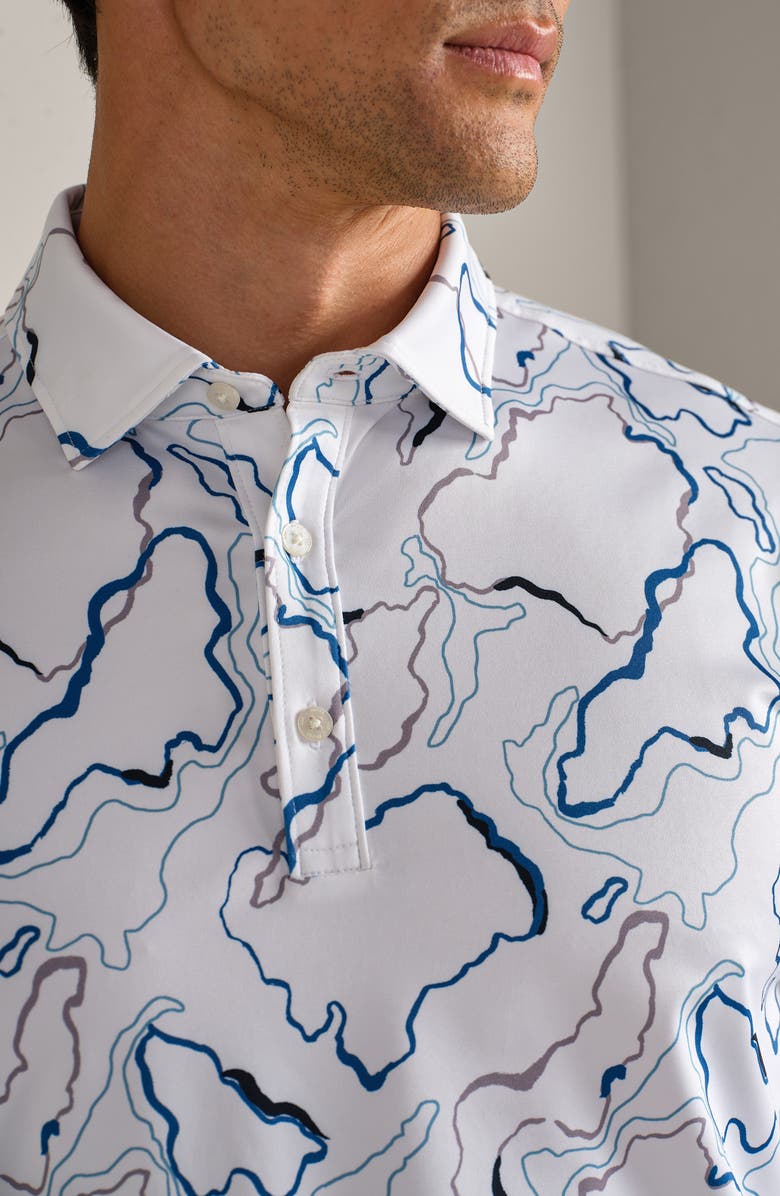 Rhone Drive Time Performance Polo, Alternate, color, White Camo