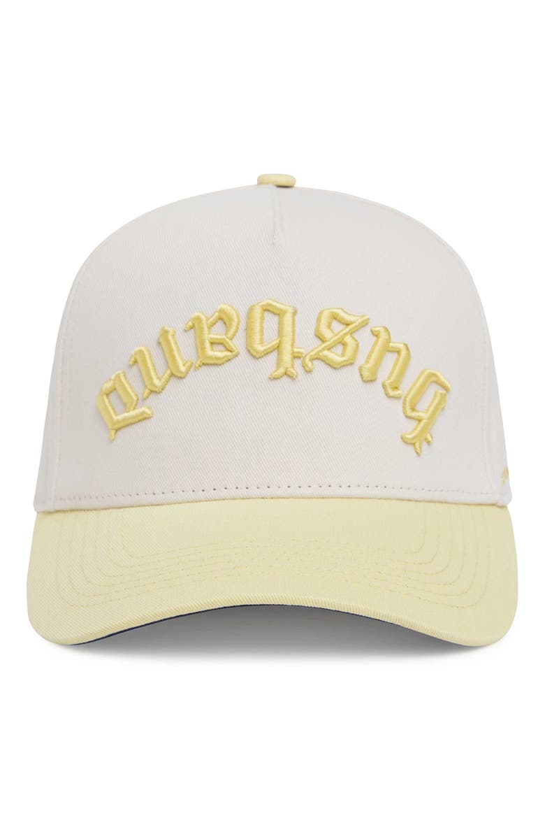 Husband Gothic Trucker Hat, Main, color, Yellow